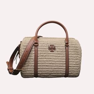 Tory Burch Thea Woven Raffia Satchel